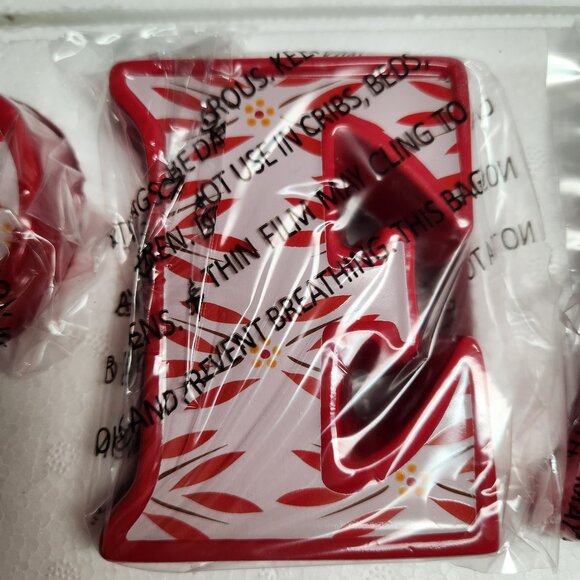 Temptations by Tara INSPIRATIONAL LETTERS word PEACE in Old World Red Pattern - Picture 10 of 15